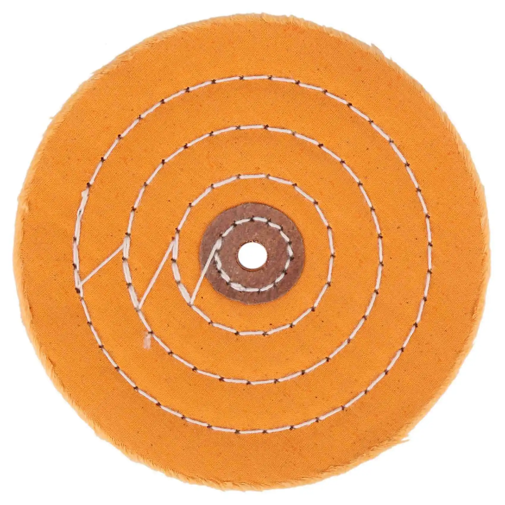 AB46-6-Piece 6-Inch Mirror Polishing Wheel Set Cotton Wheel For Bench Grinder Tools With 1/2 Inch Arbor Hole