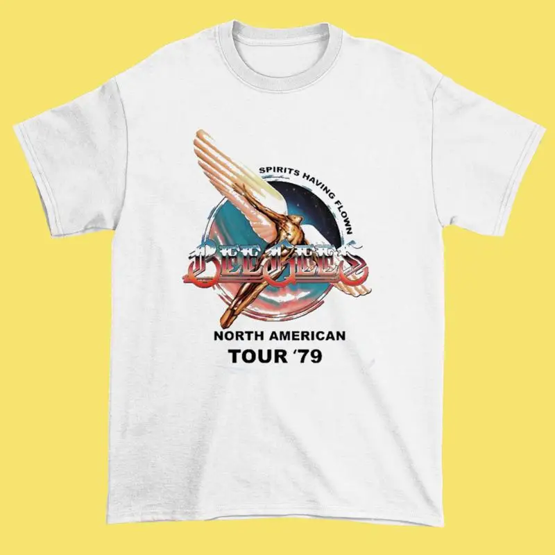 قميص Hot Bee Gees Member Merry Xmas باللون الأبيض للرجال جميع المقاسات C091