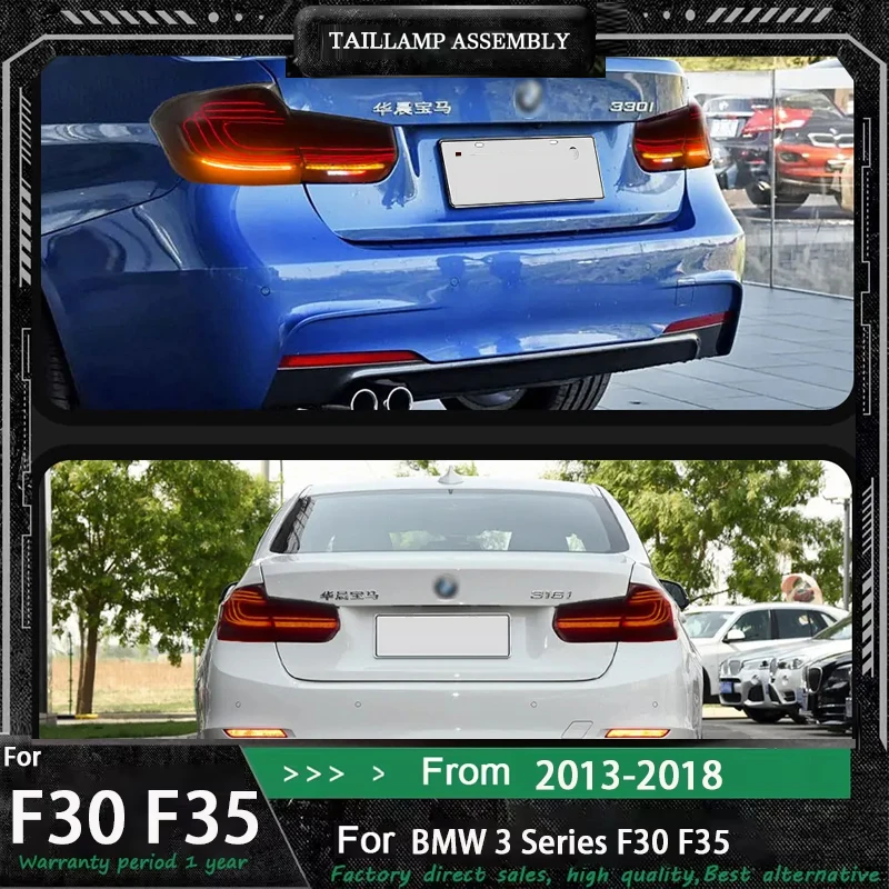 For BMW 3 Series F30 F35 Taillight Assembly 2013-2018 Modification CSL Style LED Running Light Streamer Turn Signal Rear Lamp