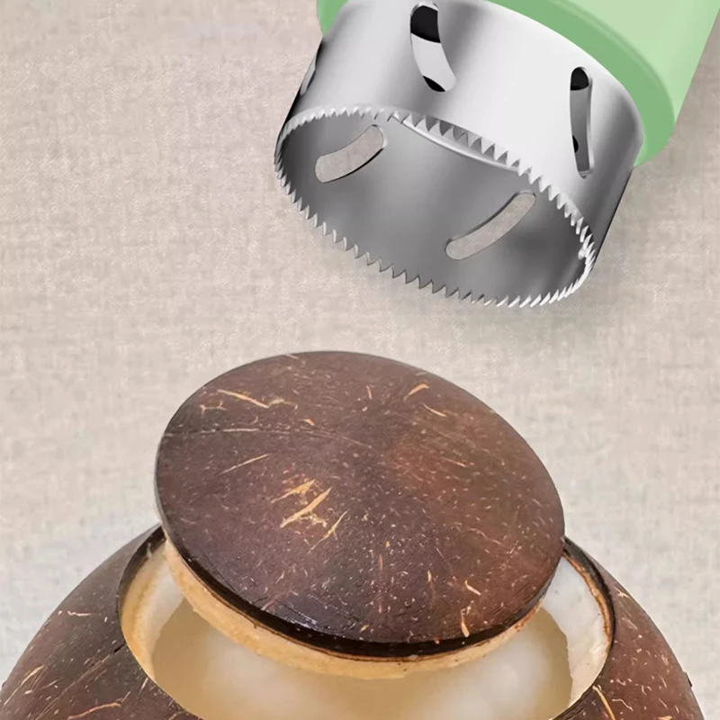 Automatic coconut opener, rechargeable outdoor coconut hole opening tool, coconut shell opening tool for home and business use