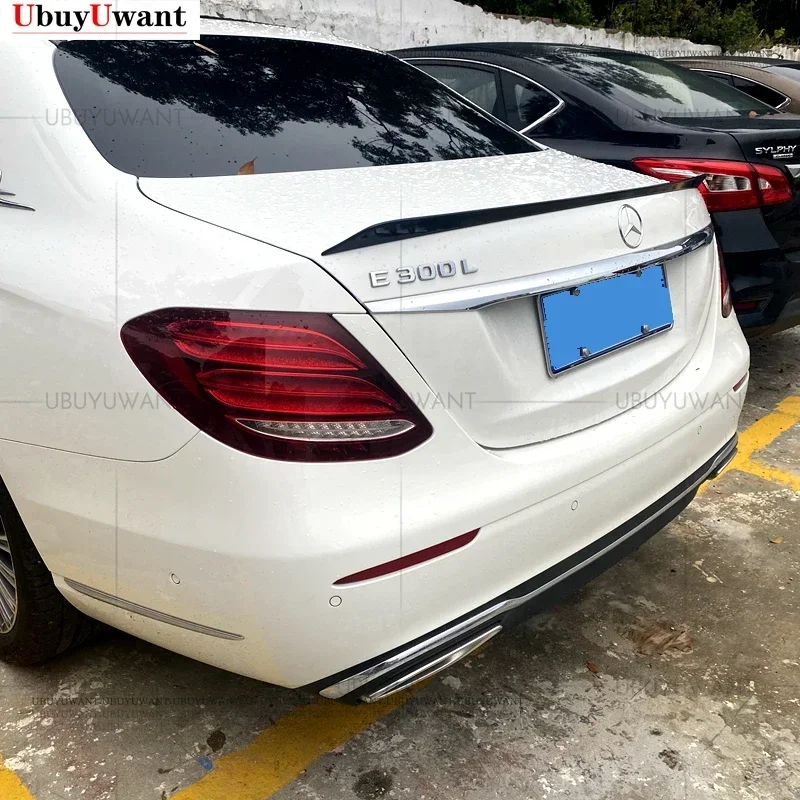 For Mercedes Benz W213 2015-2021 E-class E200 300 320 High Quality ABS Material High Kick Car Rear Trunk Racing Spoiler Wing Lip