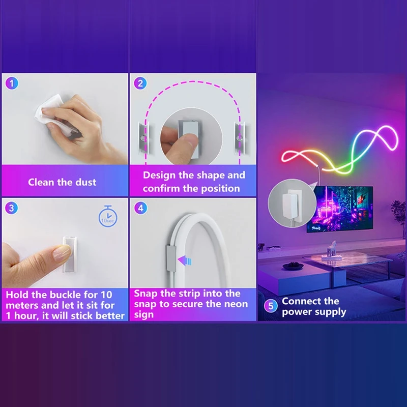 3535RGB 10 متر النيون Led قطاع أضواء 24 فولت سيليكون مقاوم للماء أضواء النيون المرنة لغرفة النوم مهرجان النيون تسجيل ديكور ذاتي الصنع الولايات المتحدة التوصيل