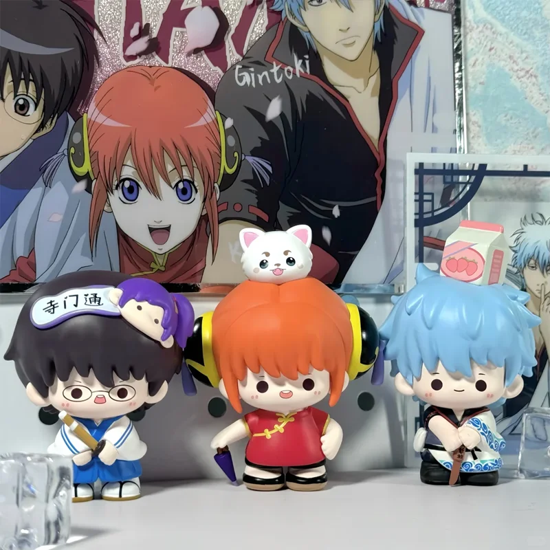 

Gintama Blind Box - First Wave Sakata Gintoki, милая кукла, модная игрушка, коллекционные фигурки, украшение для рабочего стола, модель, загадочная коробка, подарок