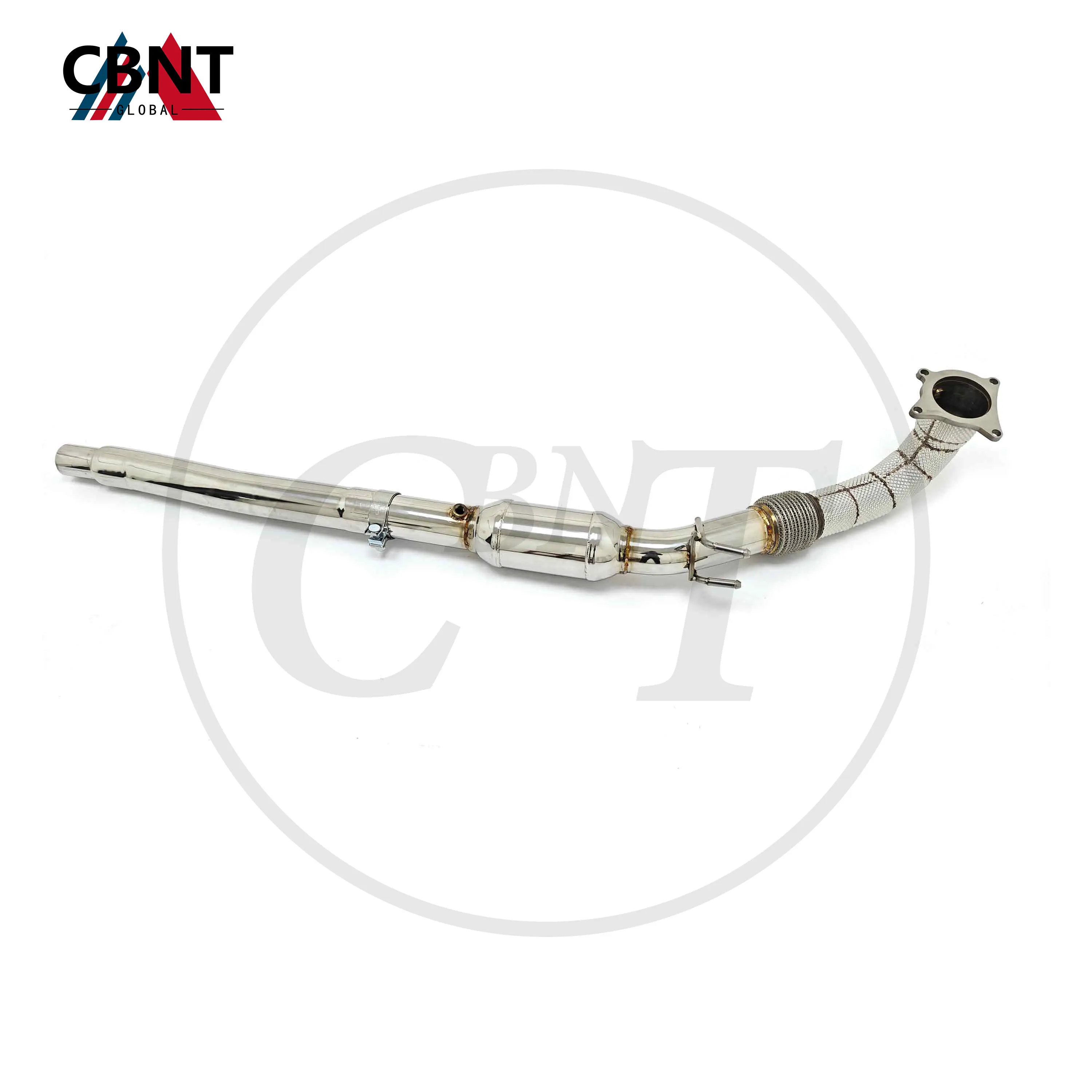 

CBNT Exhaust Systems Catless/Catted Downpipe for VW Golf MK6 GTI Exhaust Header High Quality SS304 Exhaust Pipe Car Accessories