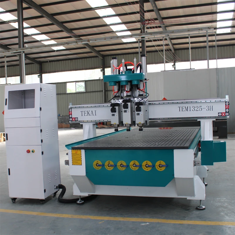 TEM1325-3H Stl Modele 3D CNC Router Maszyny do obróbki drewna do produkcji drzwi do szafek kuchennych z drewna