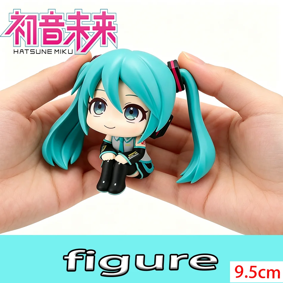 Hatsune Miku Figur 9,5CM Anime-Figur Q-Version PVC Sammlerstücke Dekorative Modelle Kawaii Geschenk