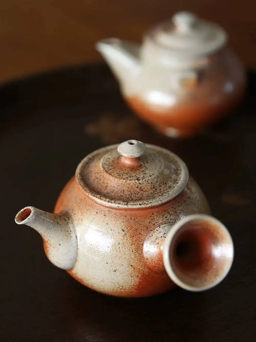 In-Stock Japanese Imported Tokoname Ware Nakagawa Takashi Wood-Fired Handmade Side-Handle Teapot Japanese-Style Kukkusu Tea