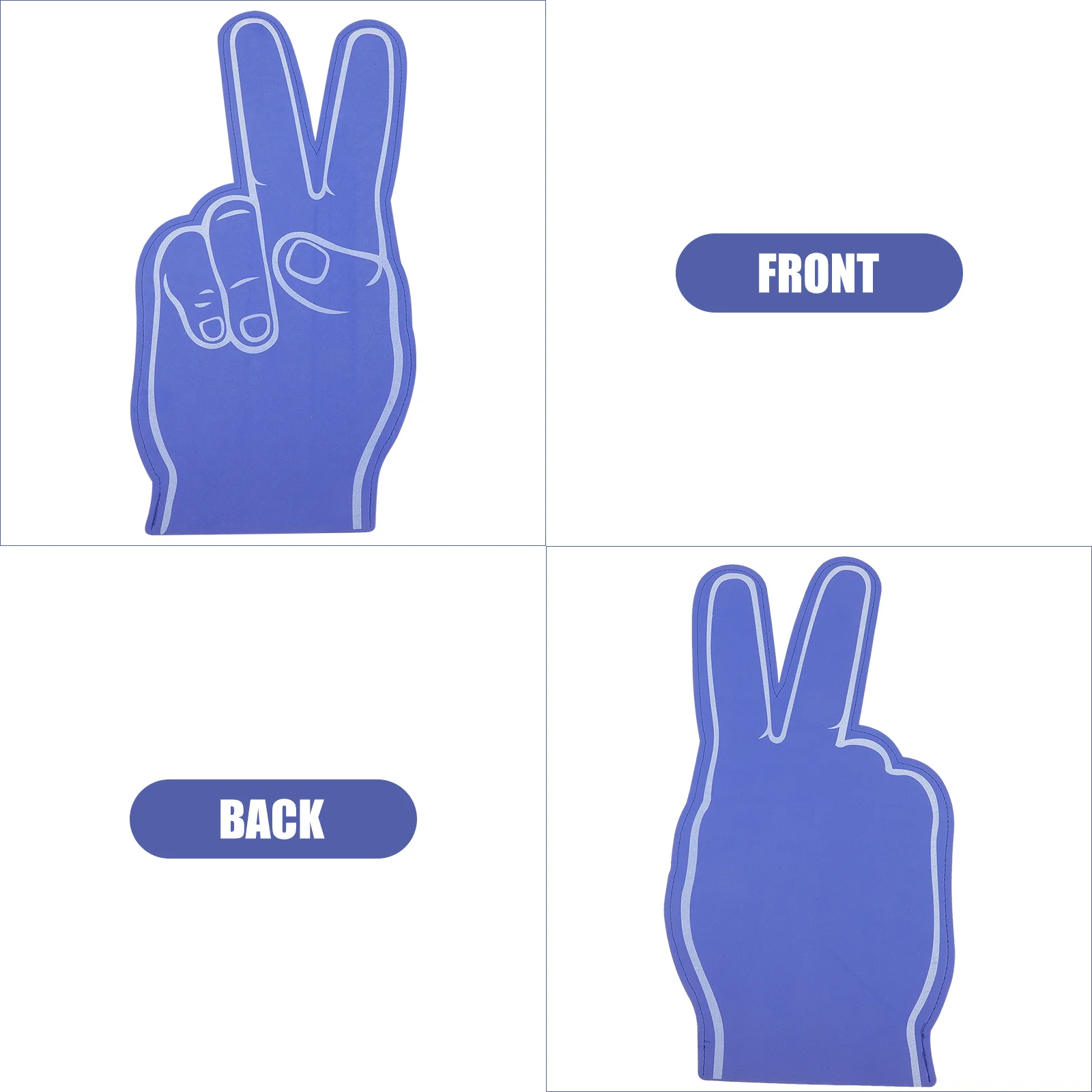 

3 Pcs Foam Fingers Sports Meeting Accessory Giant Hand Children’s Toys Noisemaker Portable Cheerleading Party Makers