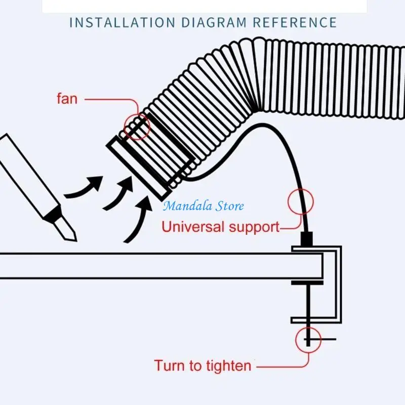 U2JC – extracteurs soudure réglables 12V, avec connexion 12V tuyau pour cuisine