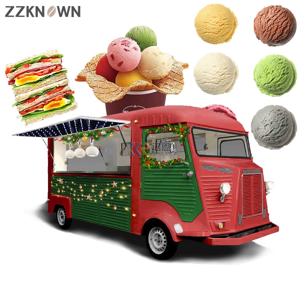 

Cheap Scooter Truck Mobile Food Vending Trailer custom Design Stainless Steel Mobile Ice Cream Food Trucks