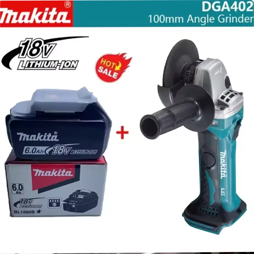 

DGA402 Makita18V 125mm brushless lithium electric Angle grinder Rechargeable cutting machine High-power polishing machi