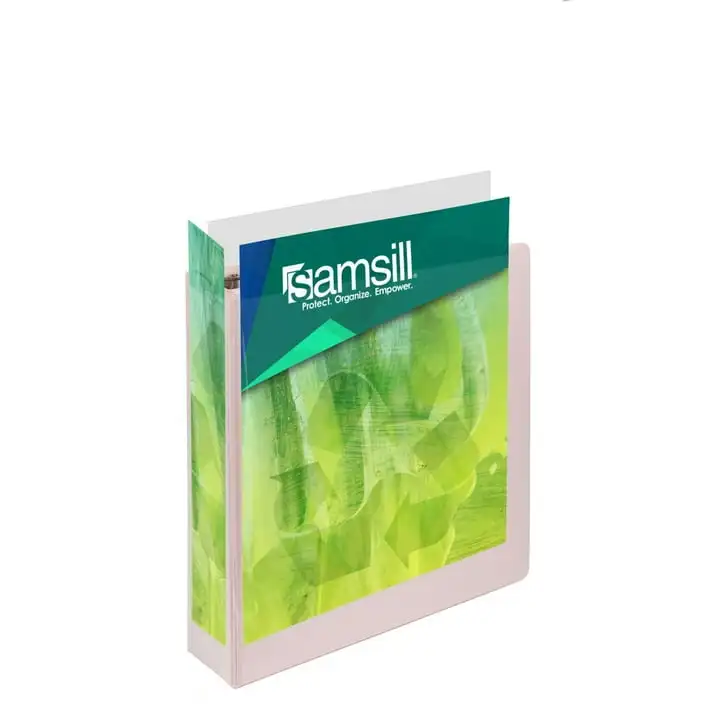 Samsill Earth's Choice Plant-Based View Durable 2 Inch 3 Ring Binders - Assortment 4 Pack, Assorted, 4 Pack (Quantity)