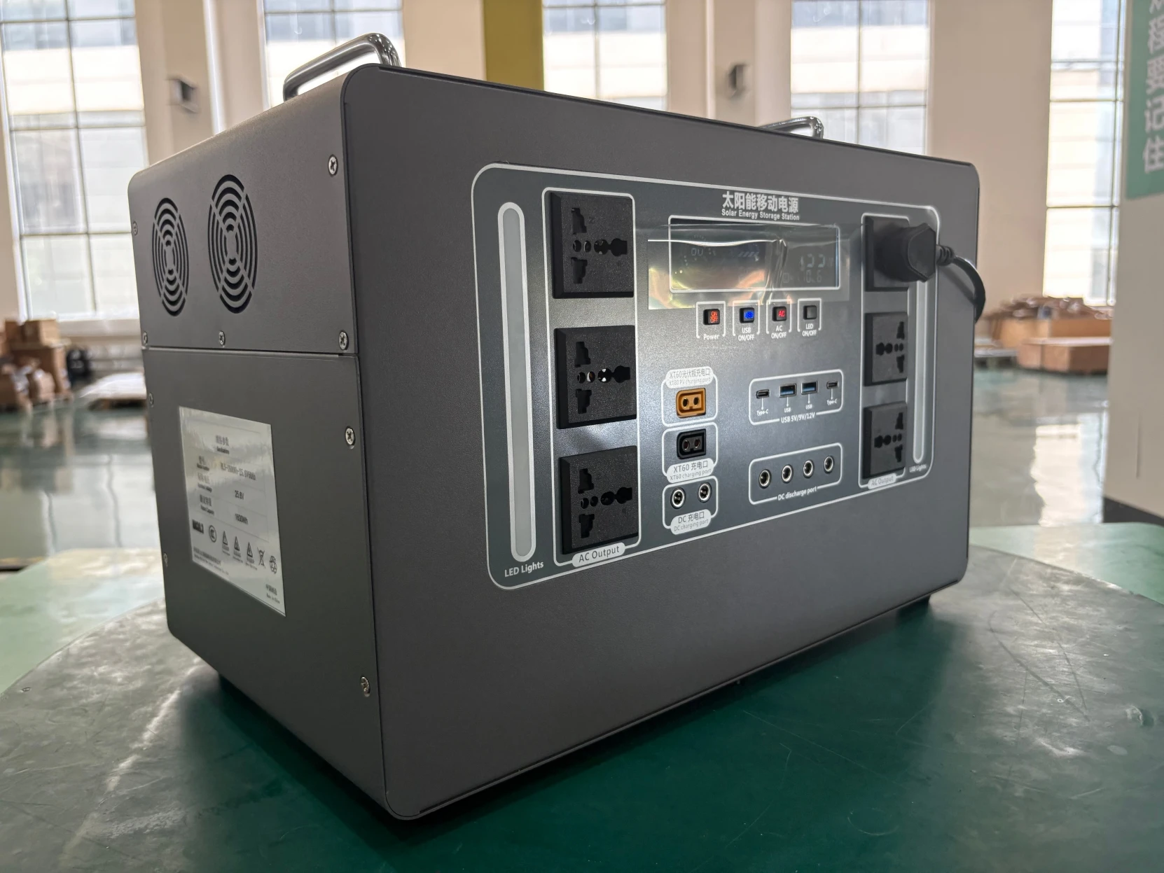 1600Wh Portable Power Station 2000W LiFePO4 Battery Solar Generator Outdoor Camping Emergency Backup Power Supply