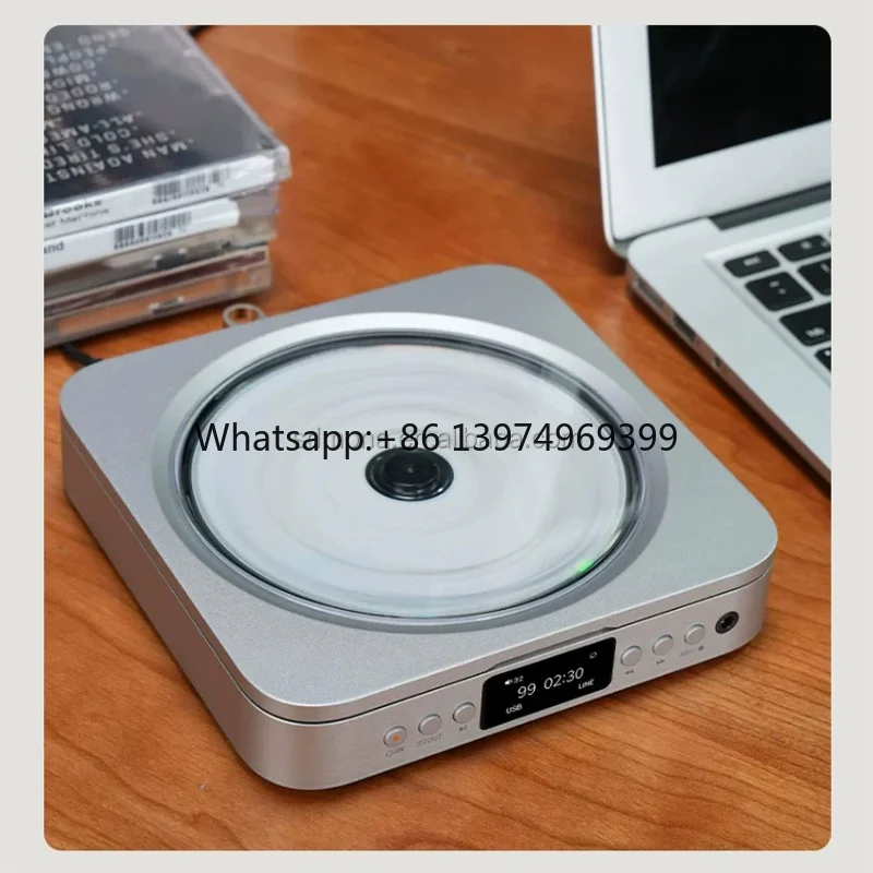 Hot Sale Portable CD Player FM Radio Music CD Player Wall Mountable BTH with Display Home Audio Remote Control