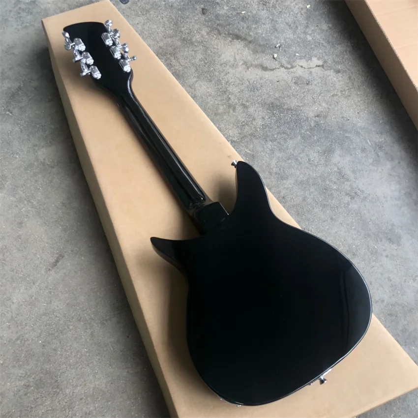 New 325 black 12 string electric guitar with an effective string length of 527MM. All colors are available for wholesale and ret