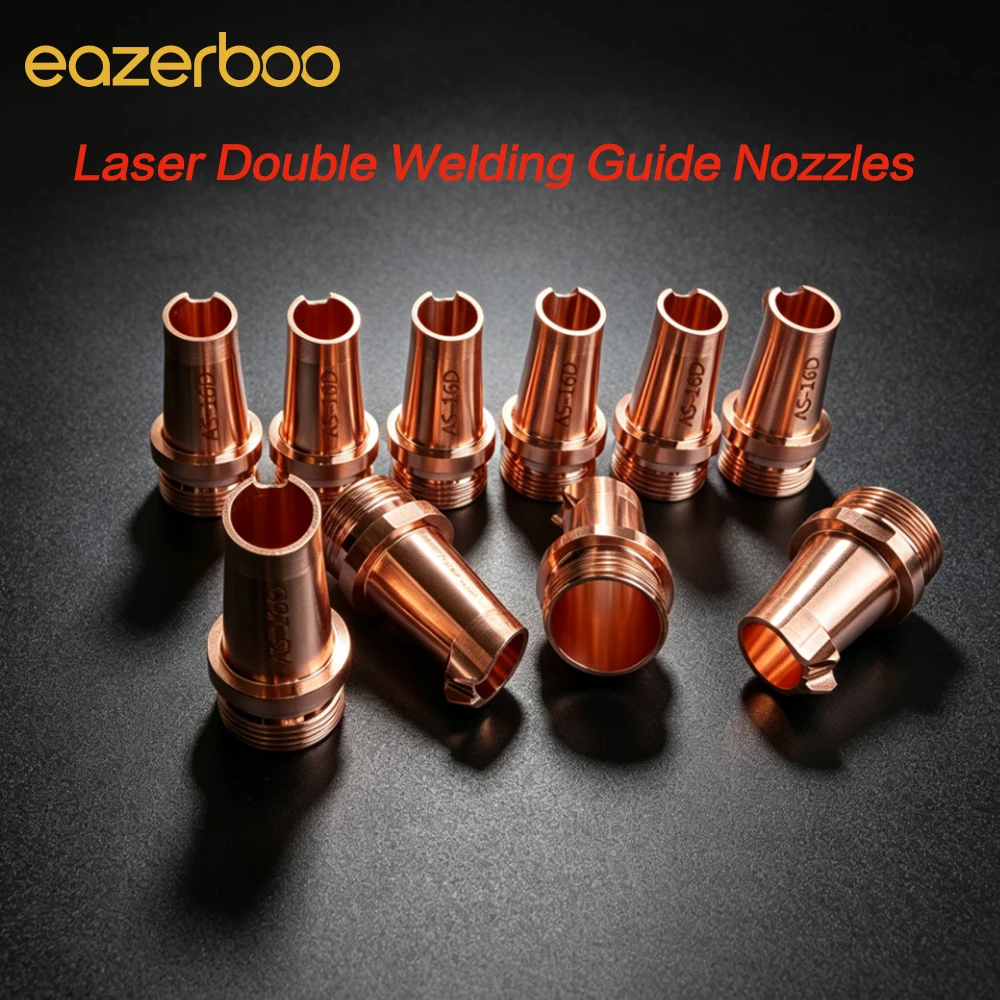 Laser Double Welding Guide Nozzles 1.2mm/1.6mm/2.0mm Copper Welder Tip for CQWY Handheld Laser Welding Machine Parts