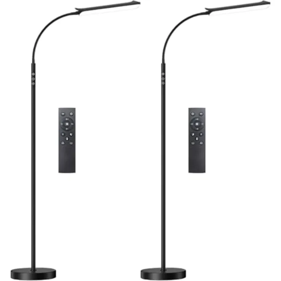 Dimmable LED Floor Lamp, Super Bright Reading Lamps Floor Standing lamp with Remote and Touch Control, Stepless Dimming and 270