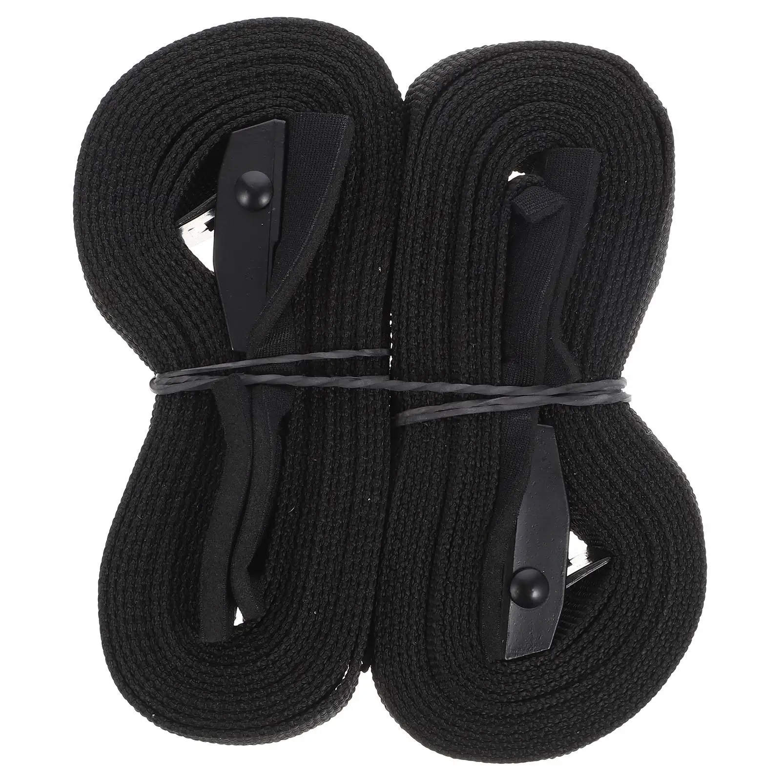 

2Pcs Adjustable Car Roof Cargo Straps High Strength Polyester Zinc Alloy Hooks 200lb Working Load 600lb Break Strength For
