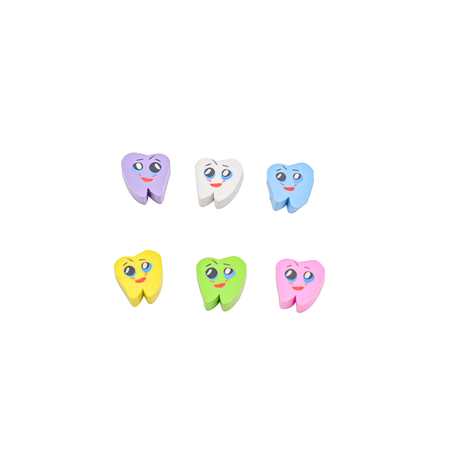 50Pcs/Bag Dental Clinic Molar Shaped Tooth Rubber Erasers Dentist School Great Lovely Gift For Kids