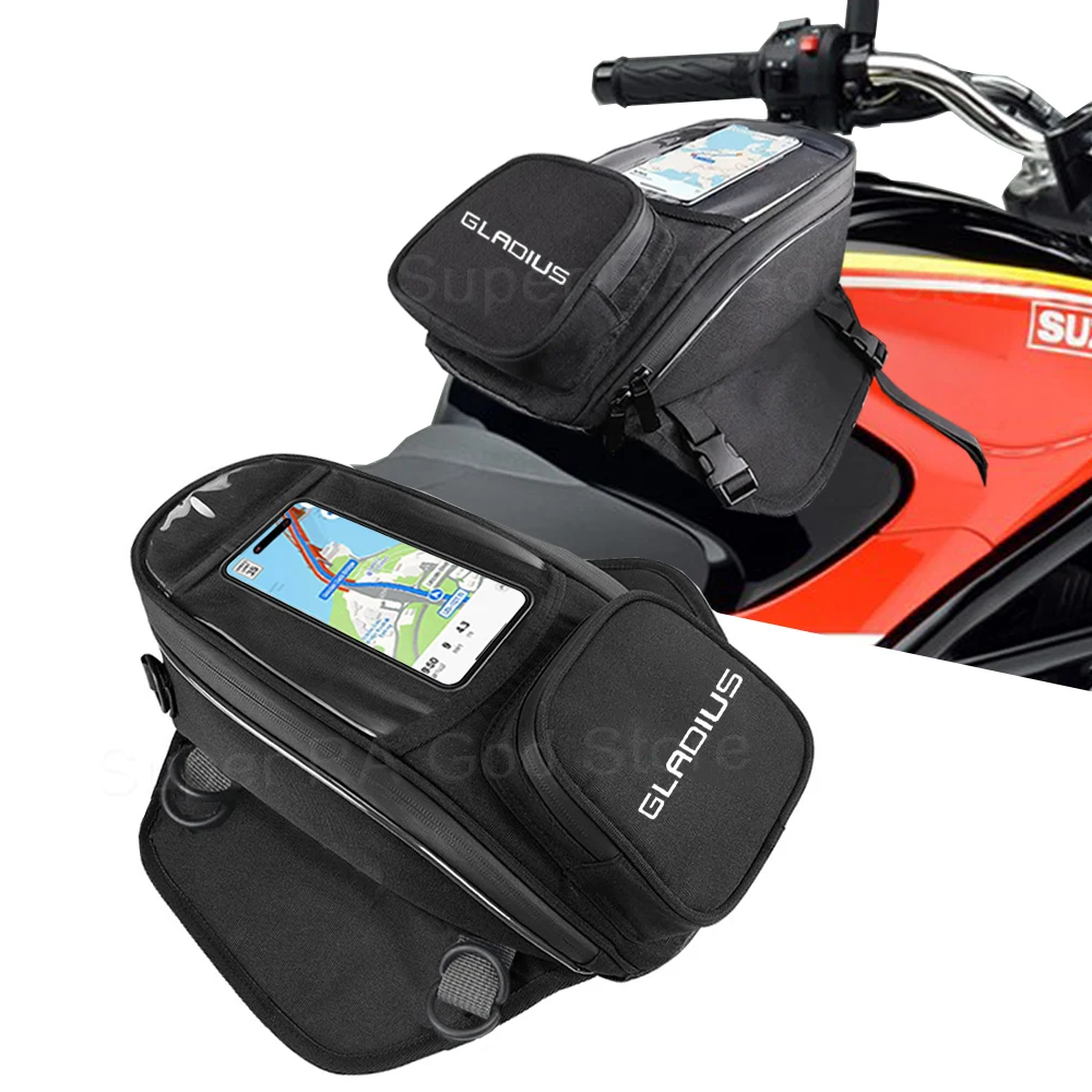 For Gladius 650 SFV650 GLADIUS 2009-2015 2010 2011 2012 2013 Motorcycle fuel tank navigation pack is waterproof