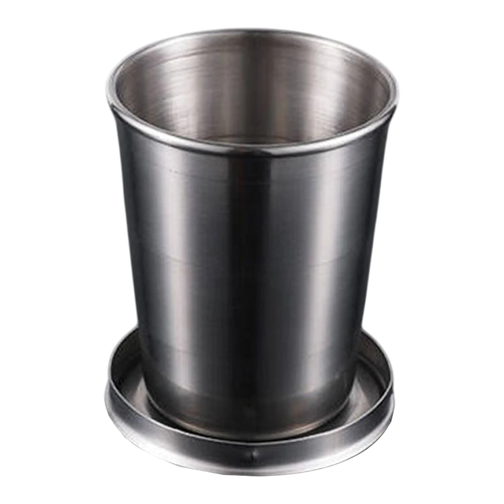 250ML Retractable Drinkware Rust Resistant Material Versatile Drinking Solution Hygienic Camping Accessory Innovative Design