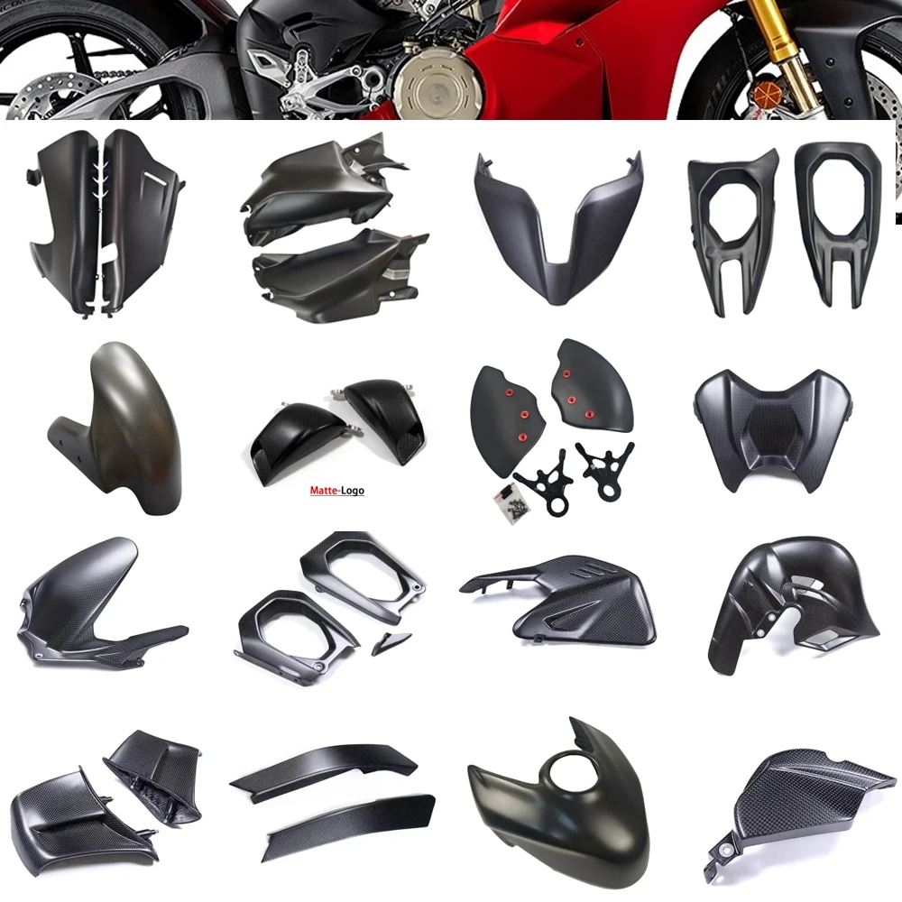 For DUCATI Panigale V4 V4S 2025 100% Carbon Fiber Body Frame Covers Full Fairing Kits Motorcycle Accessories Fairing Kit Matte