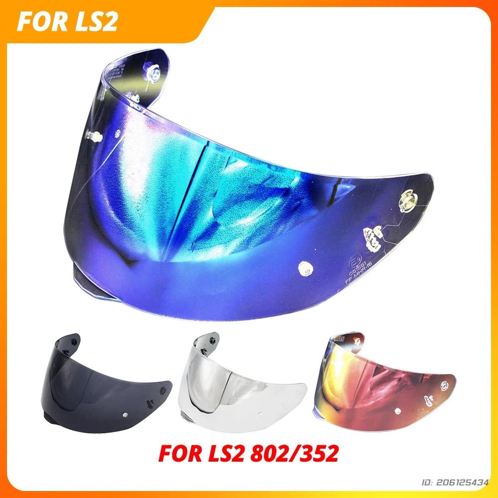 

Motercycle Helmet Visor Lens For LS2 802/352 Helmet Anti-UV Anti-Scratch Dustproof Wind Shield Motorbike Accessories Multi Color