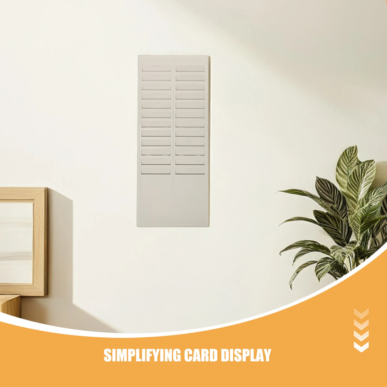 2 Stück Zeiterfassungskartenhalter Kunststoff 24 Slots Rack Mitarbeiter Abzeichen Organizer Büro Schreibtischzubehör 20,04 x 8,25 Zoll