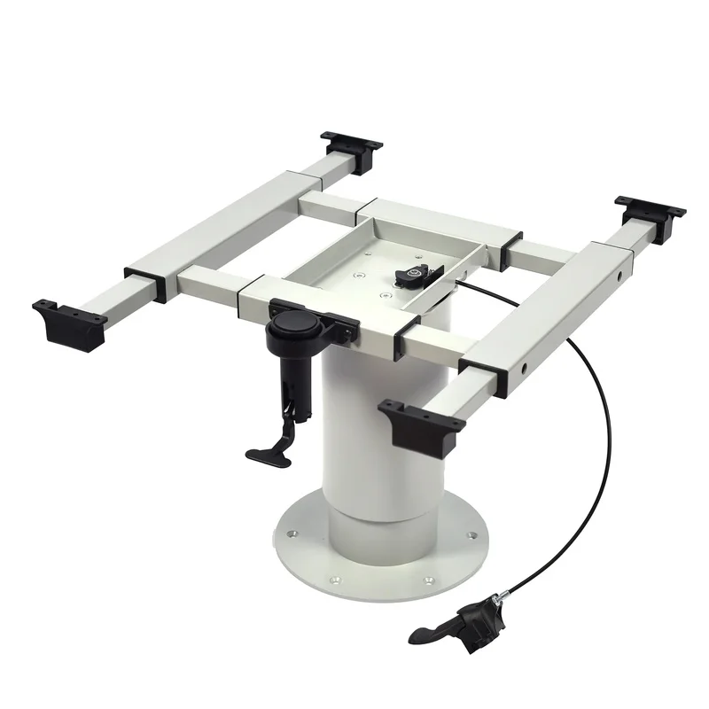 Pneumatic Gas Lift Table Leg 355-730mm Adjustable Aluminum Alloy Pedestal for Caravan RV Motorhome