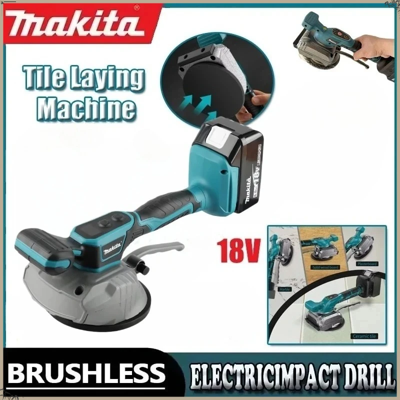 

Аккумуляторная плиткоукладочная машина Makita с 8-ступенчатой регулировкой скорости, высокой производительностью для укладки на стены и полы, инструмент для домашнего ремонта