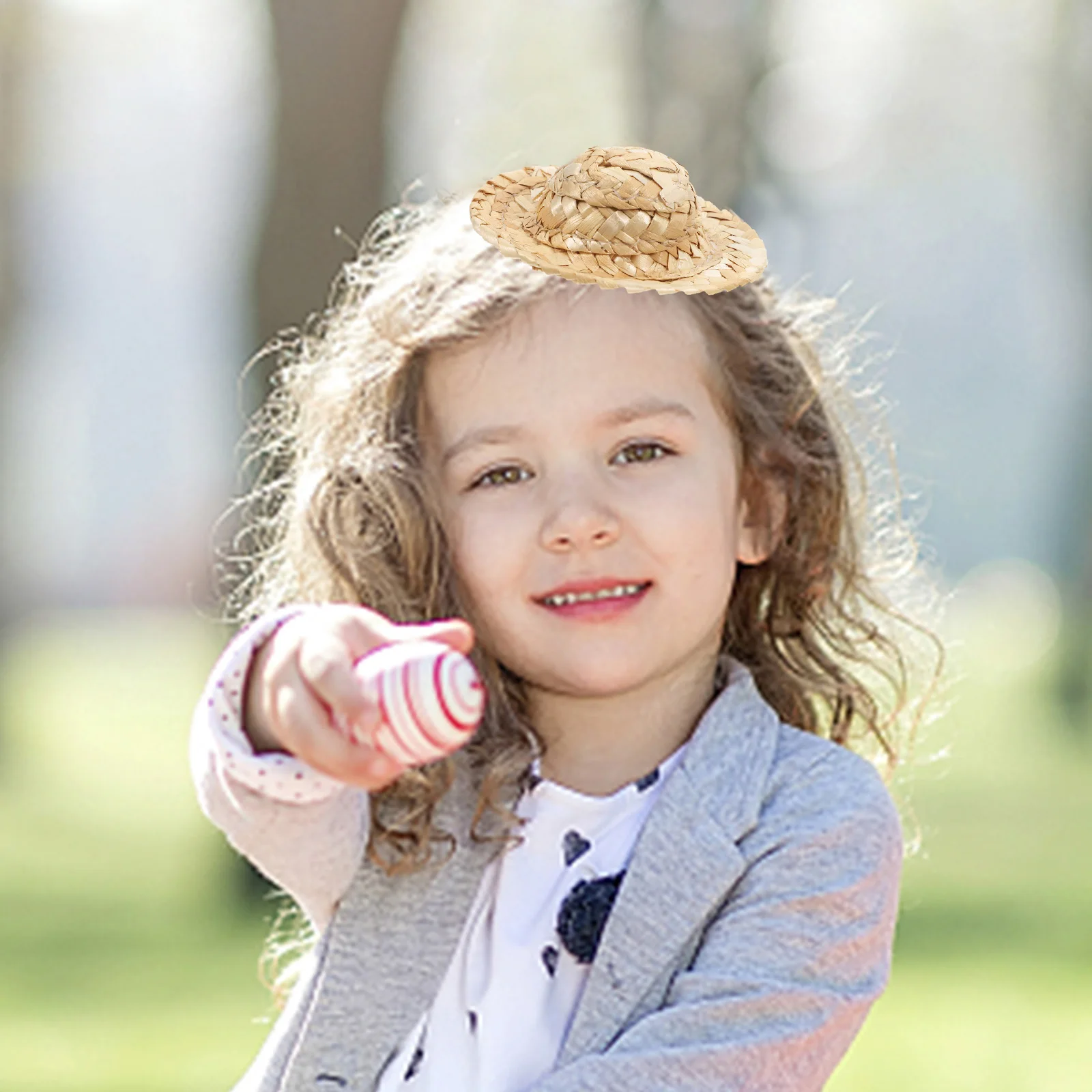 

Painting Straw DIY Craft Kids Painting Straw Hat Art Project Beach Bucket Hat Summer Vacation Decor Supplies
