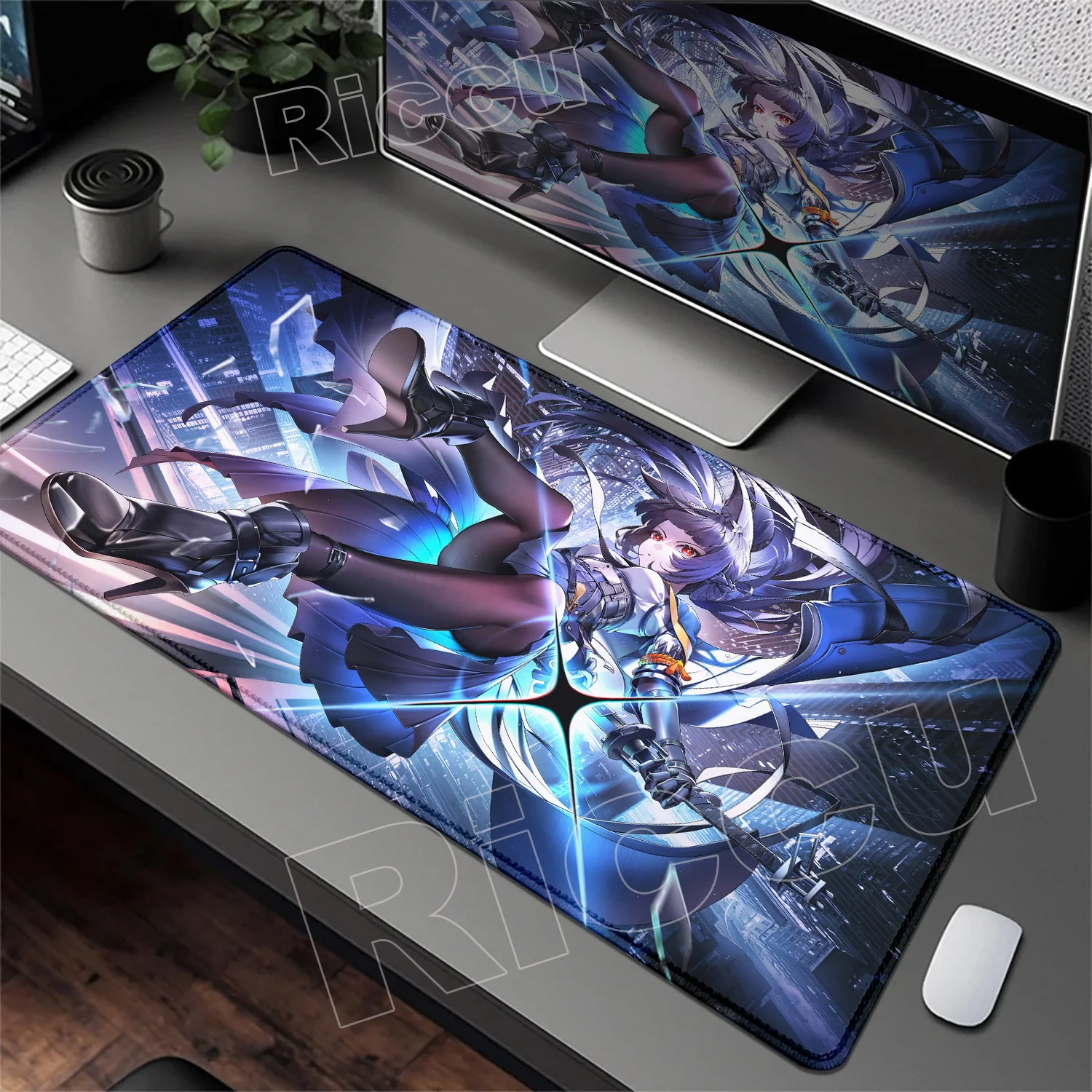 

Pretty Zenless Zone Zero Mouse Pad ZZZERO ZZZ Nicole Koleda Lycaon Ellen Hoshimi Miyabi Large Kawaii Laptop PC Keyboard Desk Mat