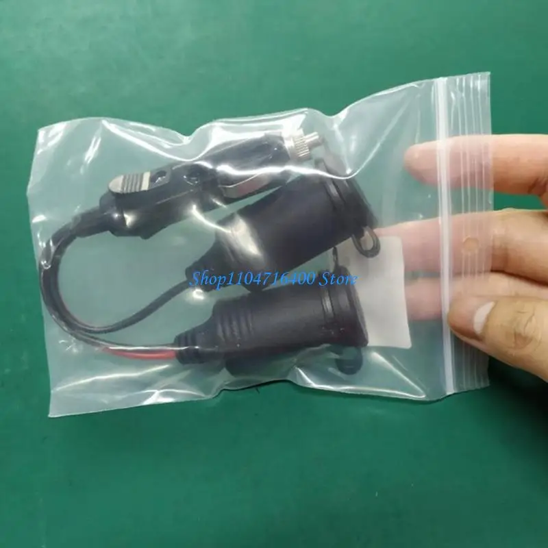 

y1gd 2Pcs Heavy Duty Male 15A Fused Cigarette Socket Cord with Extension Cord