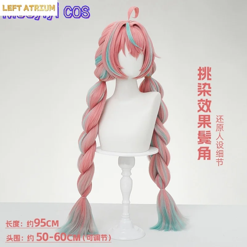 IN STOCK Newly Game Genshin Impact Varesa Cosplay Wig Halloween Party Christmas Role Playing Comic New Sexy wig Free cap 95cm view 3