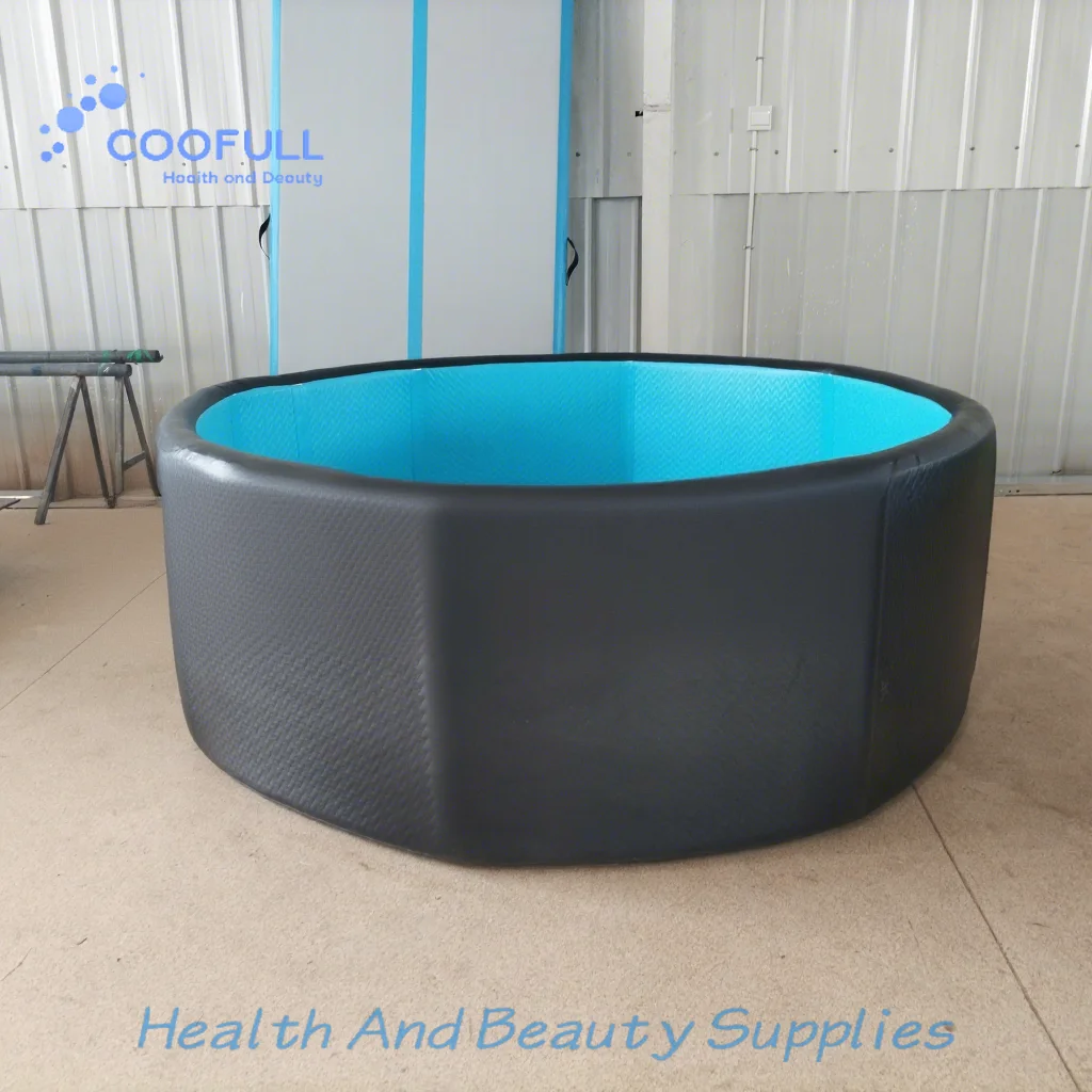 Coofull Size Selection Inflatable Ice Bath Bucket Bathtub Oval Folding Bath Constant Temperature Heightening Wholesale Portable