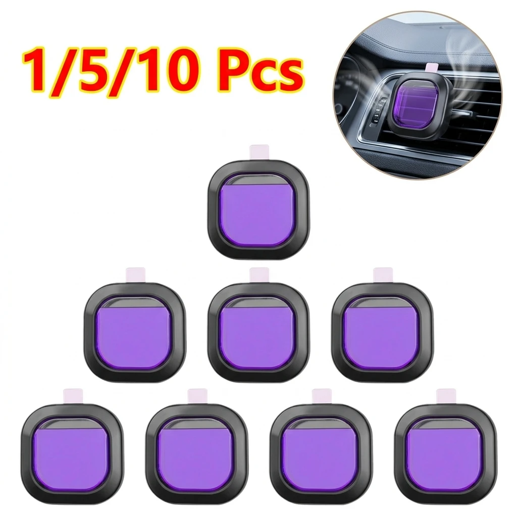 1/5/10Pcs Car Air Fragrance Clips Air Conditioning Outlet Freshener Liquid Aromatherapy Scent Car Decor Car Lasting Freshener