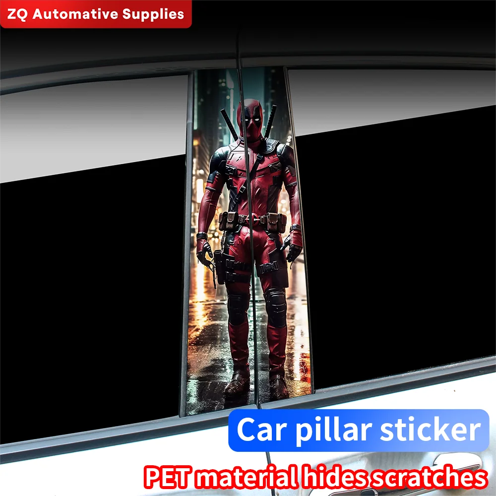 

Anime Samurai Car Stickers Funny Auto B Pillar Waterproof Decoration DIY Cover Car Doors Pillar Sunscreen Decals Accessories