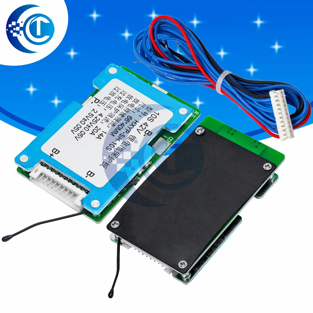 10S 42V 15S BMS Polymer Cell 18650 Lithium Battery Protection Board With Balance Built-in Temperature Control
