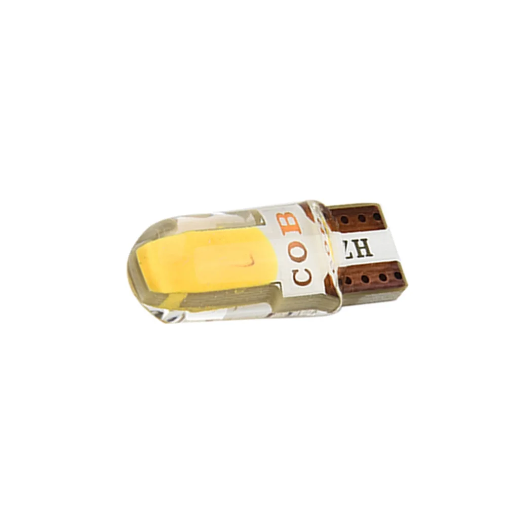 Car LED Lights Amber Lamp T10 194 168 COB Car Canbus Silica Width Light Built in Canbus Load Resistors (4pcs) Car