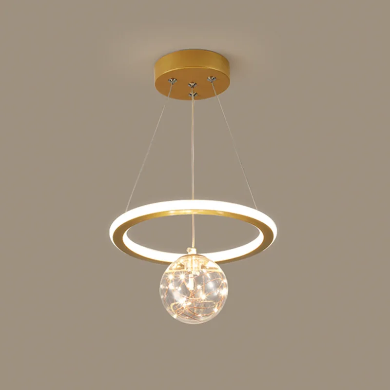 American Acrylic Pendnat Lights Corridor Minimalist Restaurant Entrance Hall Channel Hanging Line Chandeliers Creative Balcony