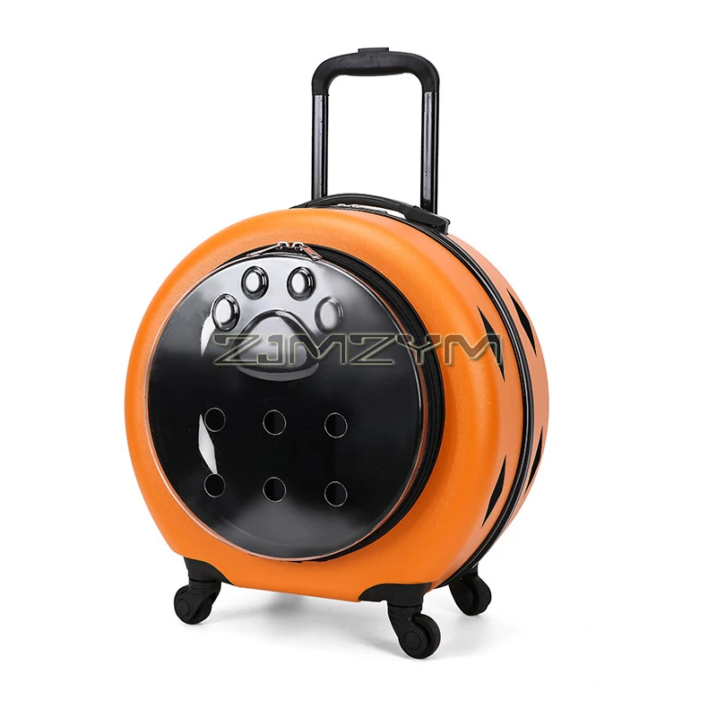 Breathable Lightweight Pet Carrier Silent Shock Absorption Pet Outing Cart Transparent Portable Space Cabin For Pets Rest Sleep