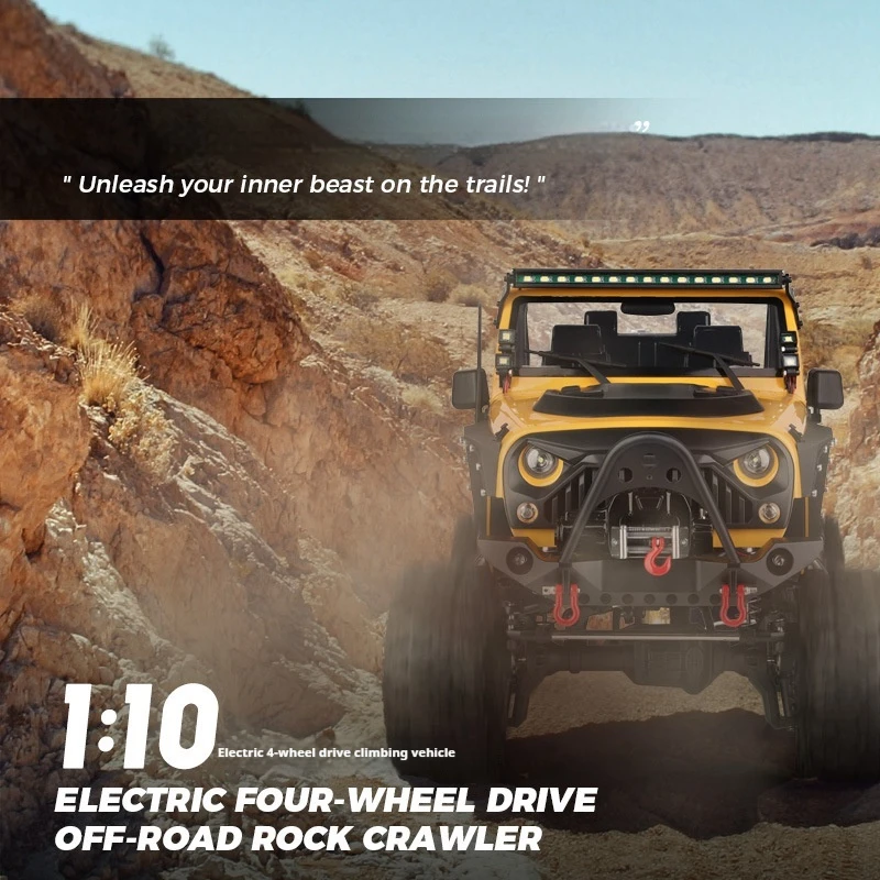 Wltoys 104026 Remote Control Car 1:10 Electric Four-Wheel Drive Climbing Car Suspended Off-Road Vehicle Toy With Lighting Model