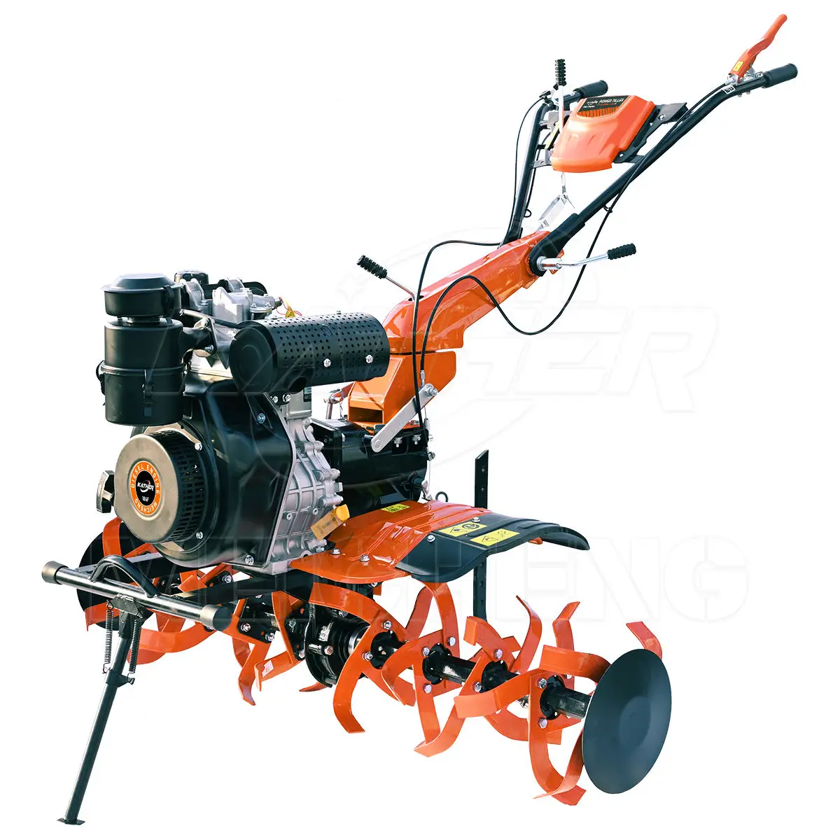 Hand Push Agriculture Tools Small Power Tiller Walking Tracto Mini Cultivator Two Wheel Farm Walking Multifunctional