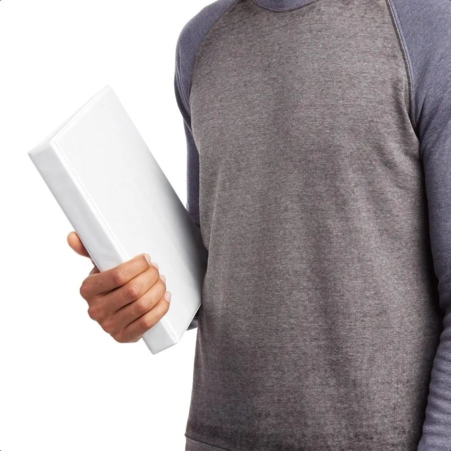 Nozioni di base Raccoglitore a 3 anelli da 1 pollice bianco confezione da 4