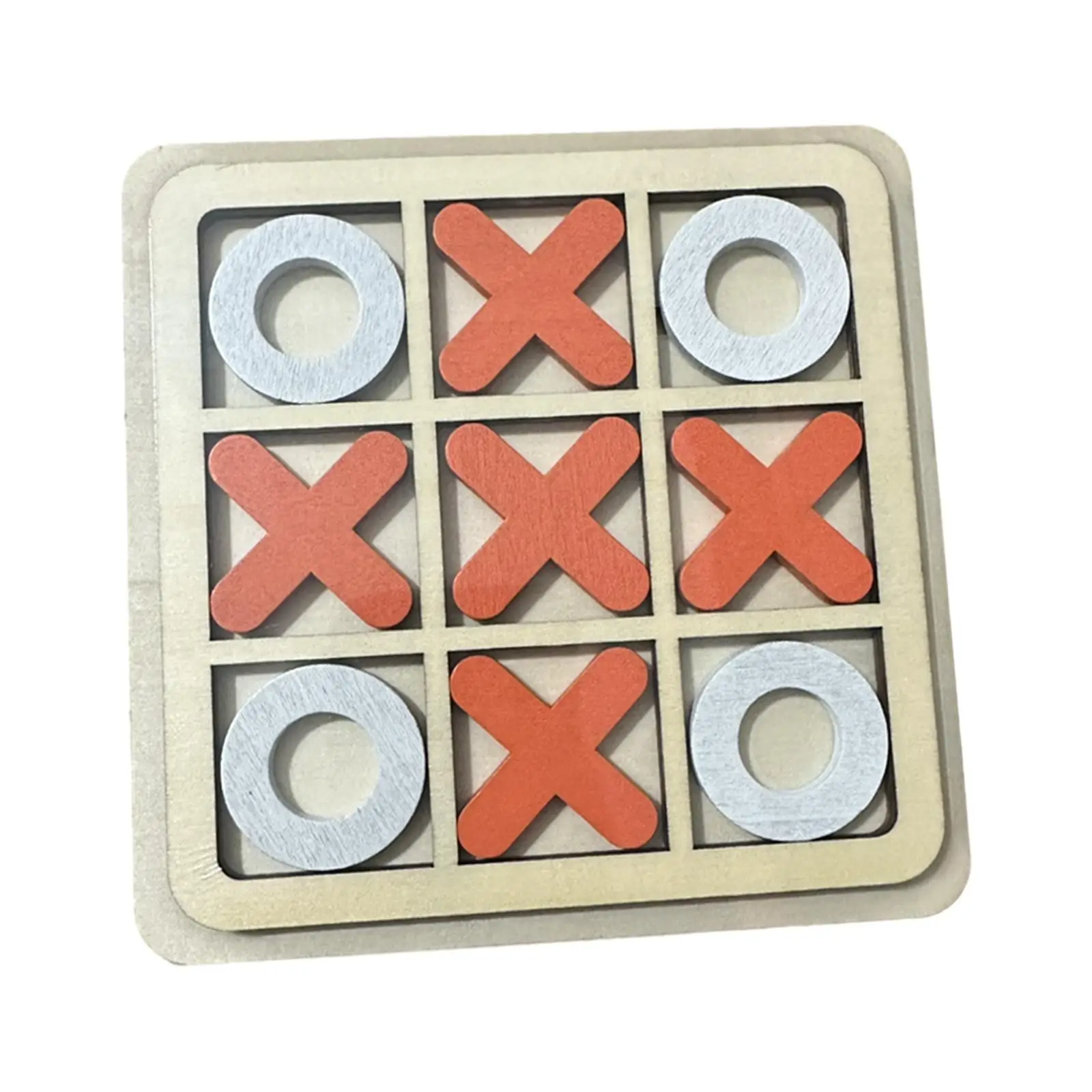 Tic TAC Toe Board Games Brain Teaser Hand Crafted Parent Child Interaction Game Funny Table Game for Travel Party Favors