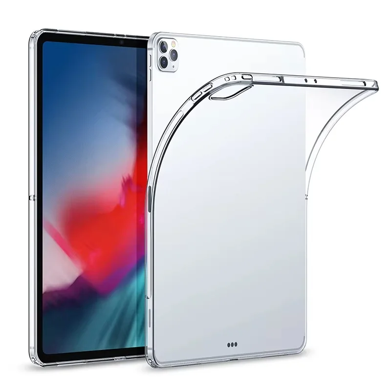 TPU Silicone Transparent Case For Apple iPad 6th 5th 4th 3th 2th 1th Generation Clear Case For iPad Pro 12.9 2022 2021 2020 2018