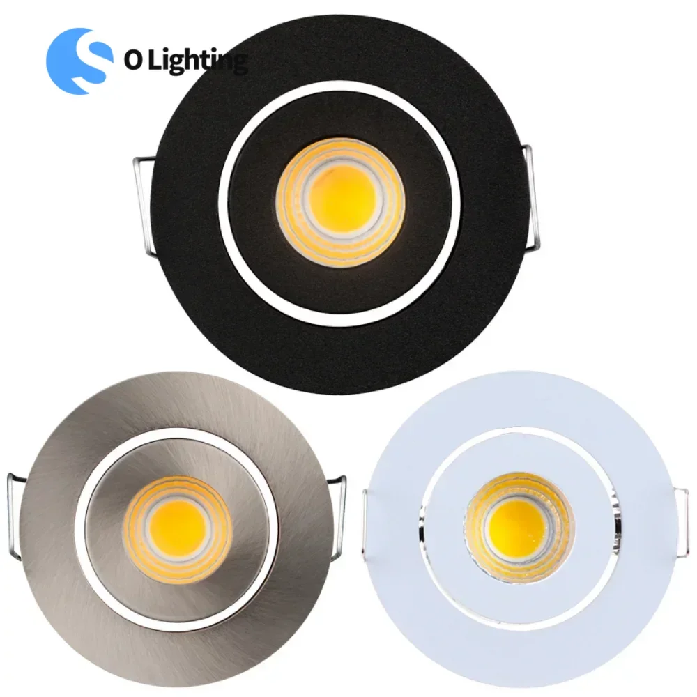 

10PCS Dimmable Ceiling Downlights 3W LED Spotlights Lighting Mini led Lighting Bulb for Cabinet Counter Showcase AC110V 220V