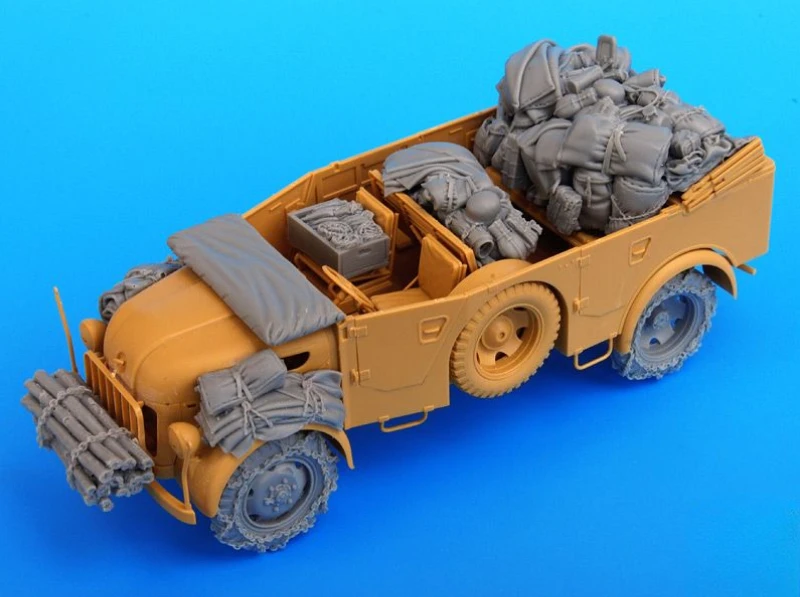 

Масштаб 1/35, литая под давлением модель из смолы, собранный комплект, немецкий комплект аксессуаров Steyr 1500A (без автомобиля), в разобранном и неокрашенном виде