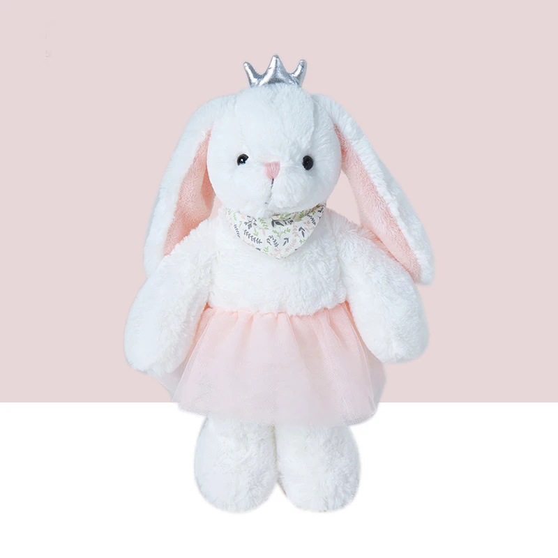 

37cm Bunnies Stuffed Animal Soft & Cuddle Plush Bunny with Tutu Dress Cute Doll For Children Friends Gifts Rabbit Dolls