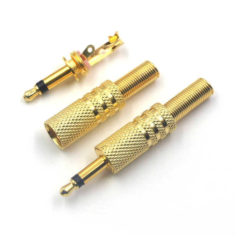 3.5mm TRS 2 3 4 Pole Audio Jack Replacement Stereo Headphone Repair Male Plug 3.5mm 1/8″ Stereo Audio Connectors Soldering Cable